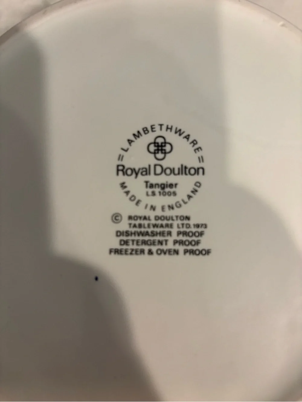 Vintage Royal Dalton Tangier (LS1005) production started 1973 English Stoneware